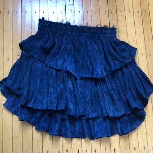 LoveShackFancy ruffle mini skirt size S